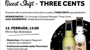 MASTERCLASS & GUEST SHIFT – THREE CENTS v Bratislave